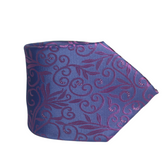 DEEP PURPLE FLORAL TIE